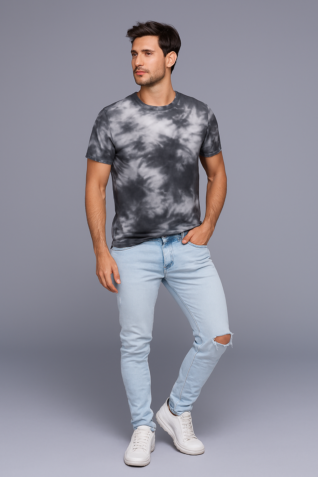 Green Oversized Tie Dye Tee