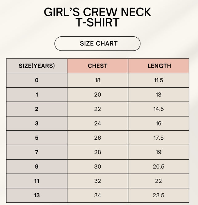 Girl's  Neck T-Shirt